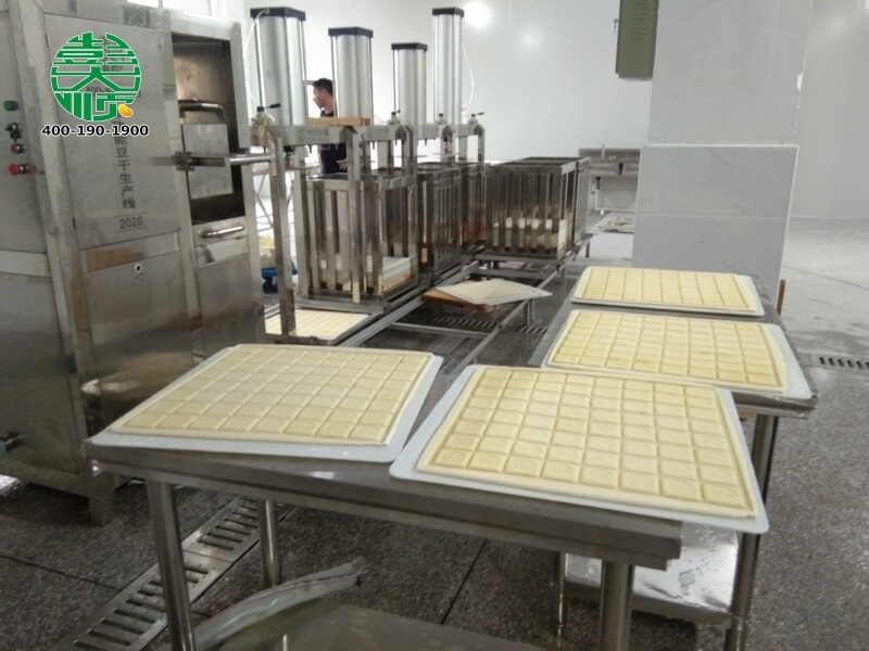 福建沙縣客戶(hù)豆制品廠里做的豆腐干